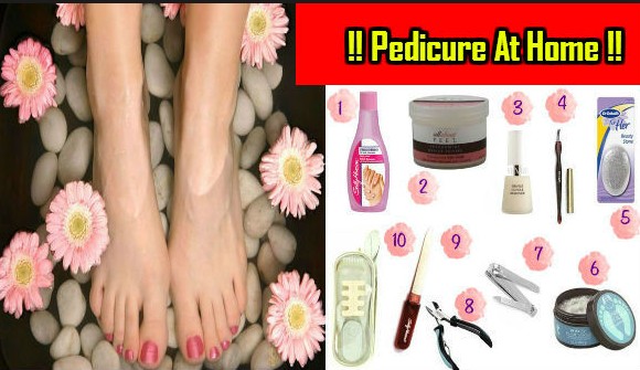 Perform pedicure at home