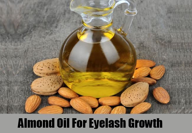 almond oil for growth of eye lashes 