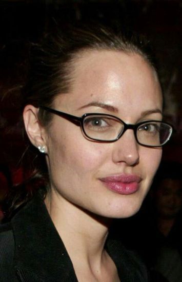 Angelina Without Makeup Spects Looking Beautiful