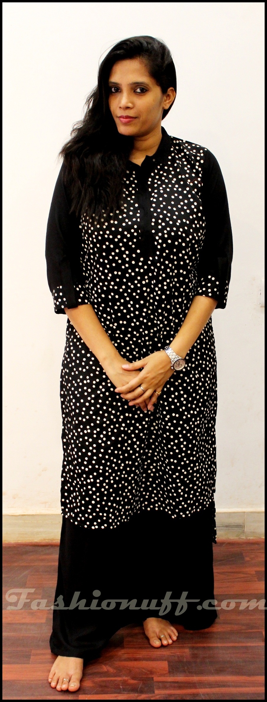 black kurti design 