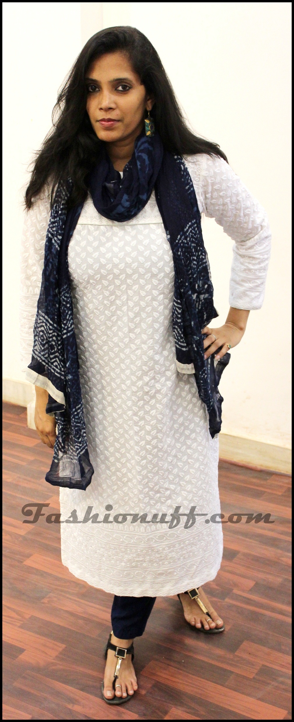 long kurti with palazzo 