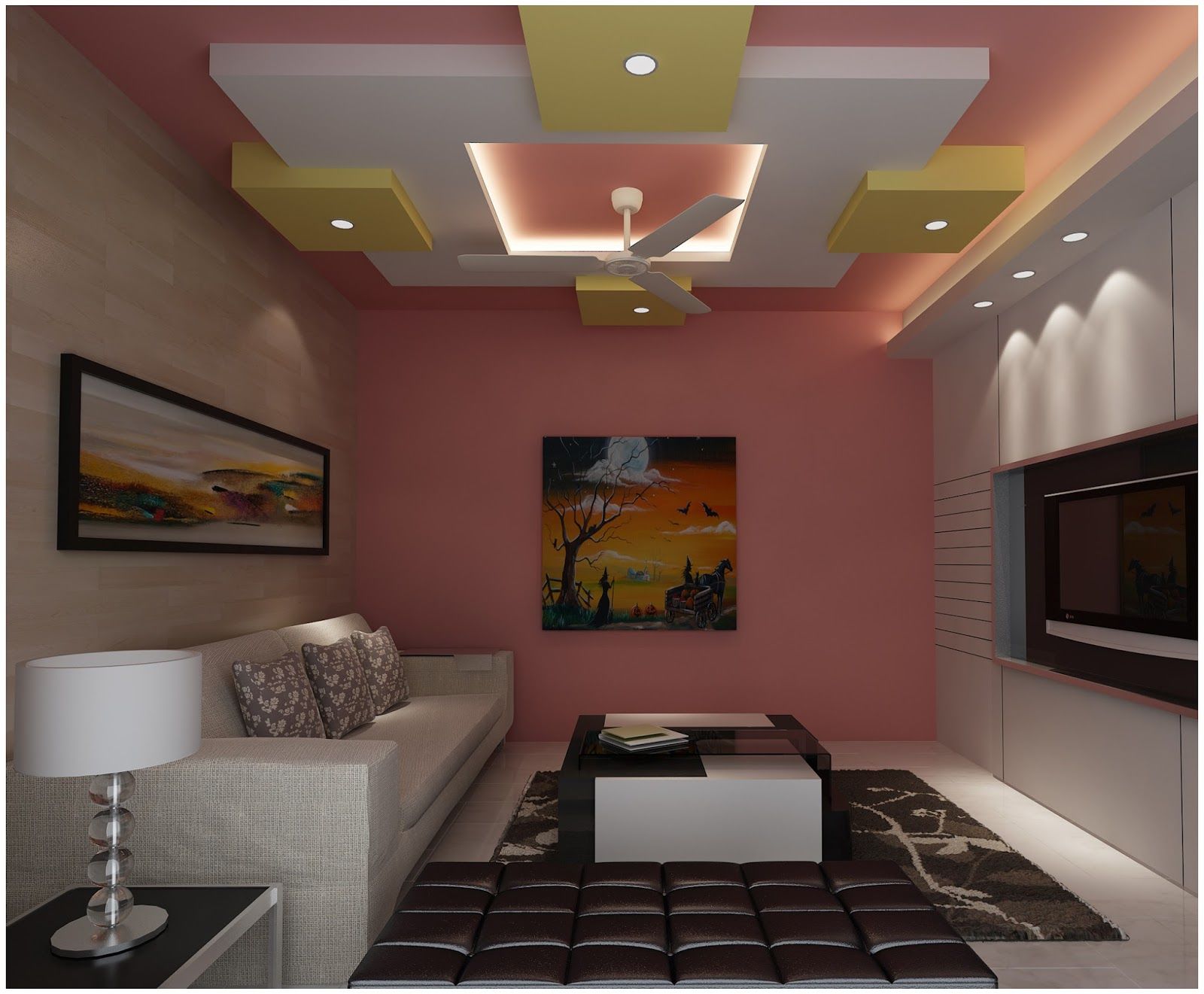 false ceiling designs for living room cost