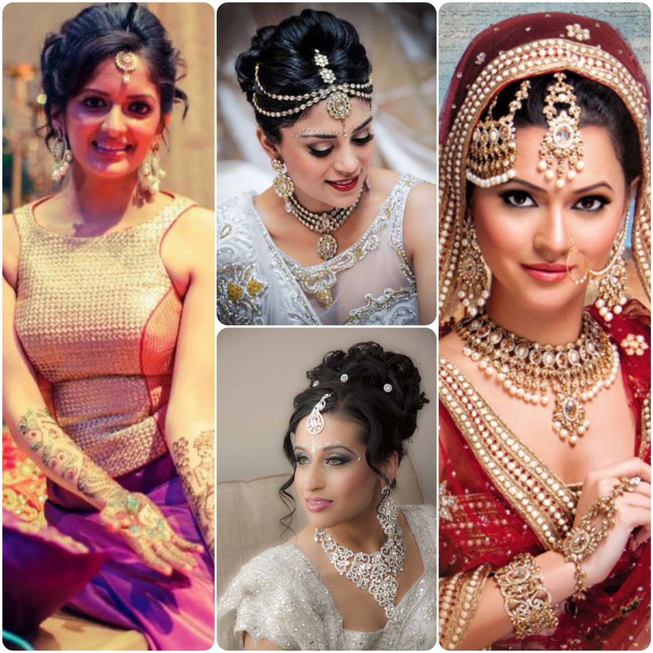 indian wedding bride hairstyle 