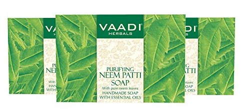 Vaadi Herbals Neem -Tulsi Soap With Vitamin E And Tea Tree Oil