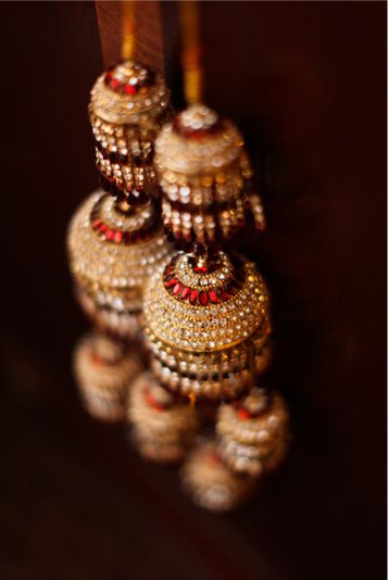 golden red kalire for punjabi wedding 
