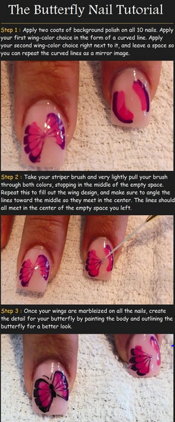 lazy girl nail art design 