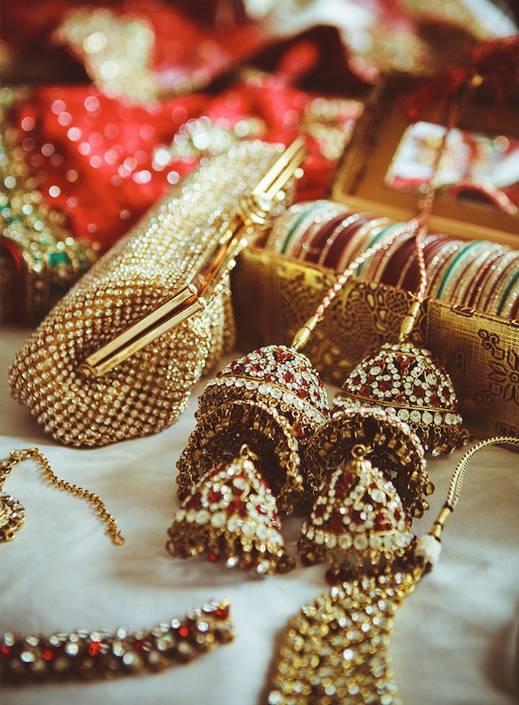 beautiful golden punjabi wedding kalire
