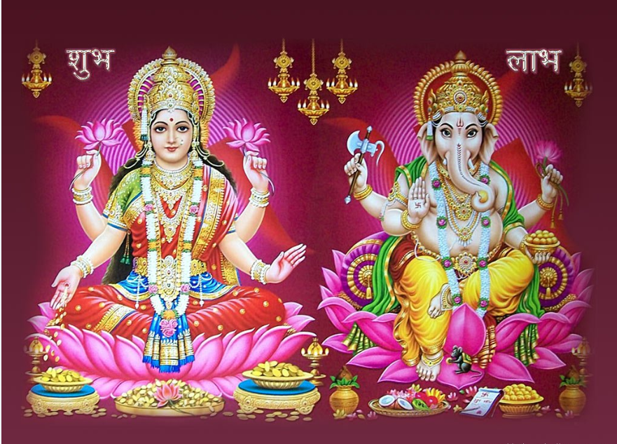 ganesha with maa lakshmi images 