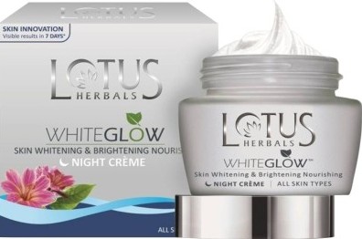 lotus white glow skin night cream