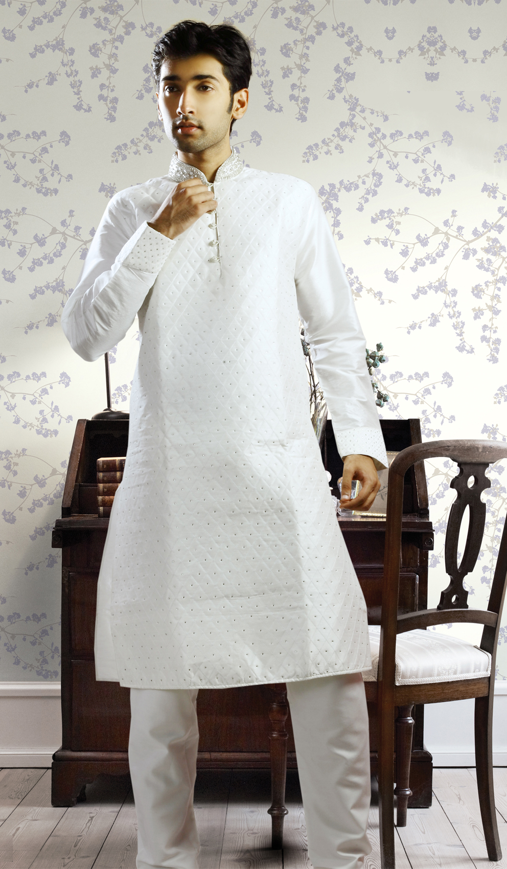 white kurta pajama designs 