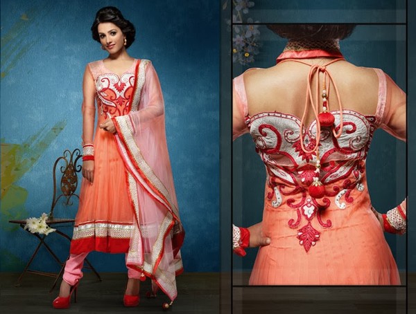 long anarkali suit neck designs 