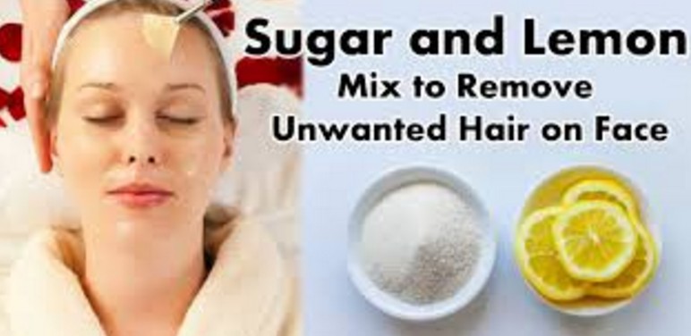 Sugar And Lemon Mix To Remove Facial Hair