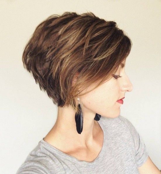 messy short length hairstyle