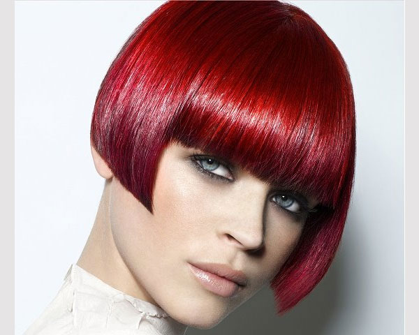 red blone bob hairstyle