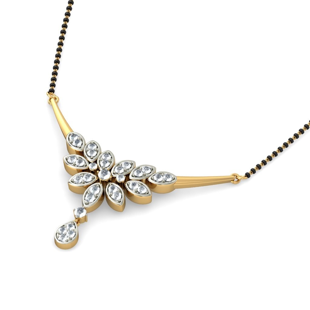 new gold mangalsutra design