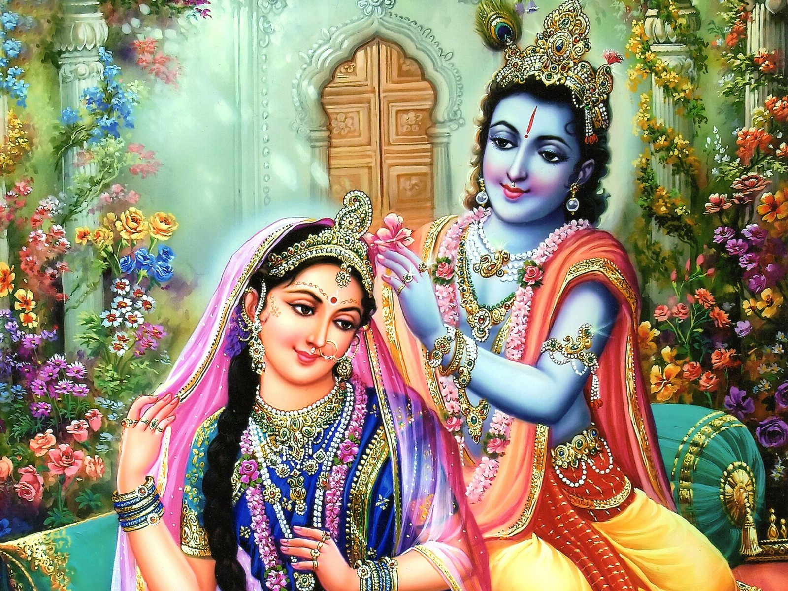 Gopal Krishna With Radha Desktop HD Wallpapers