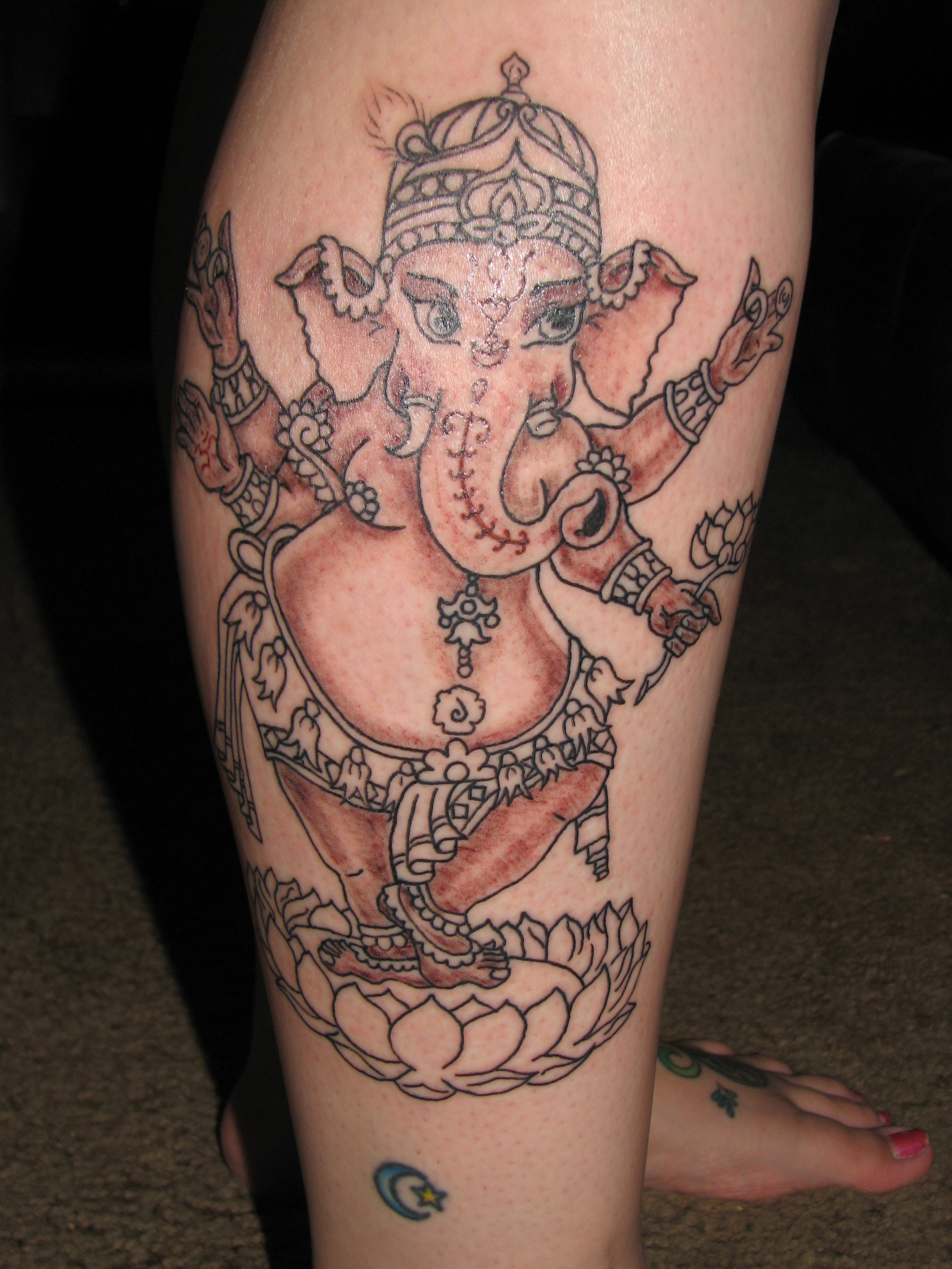 unique ganesha tattoo