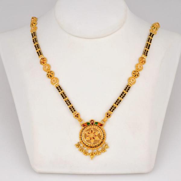 gold mangalsutera design