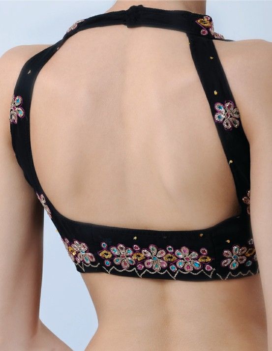 back blouse net design