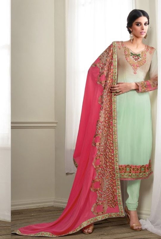 designer dupatta suit design 