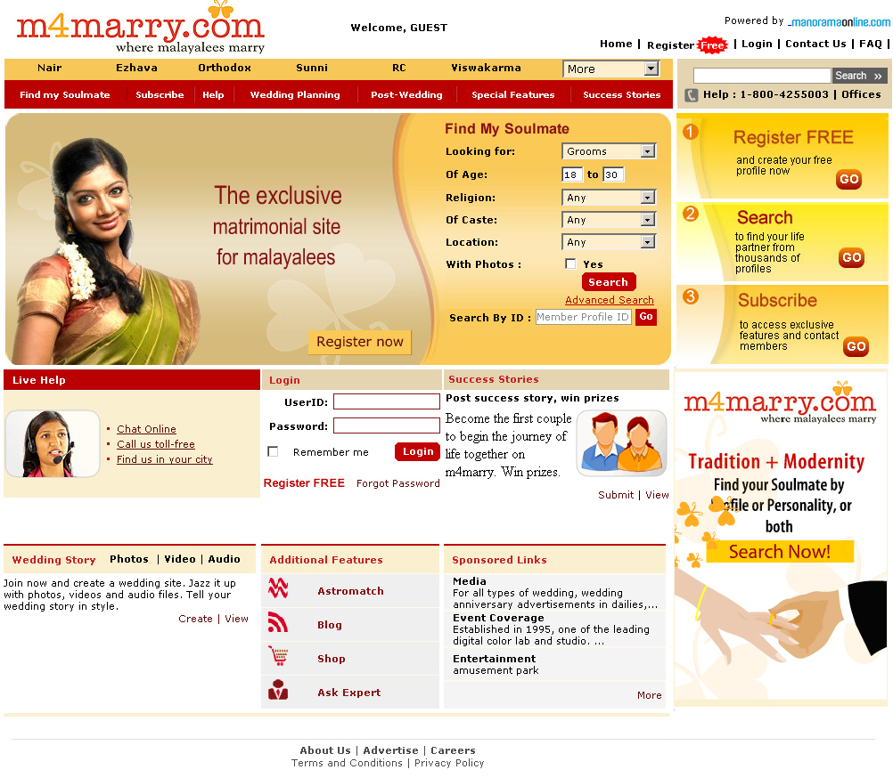 best matrimonial sites in india 