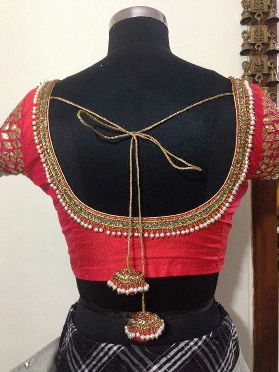 trendy blouse neck design