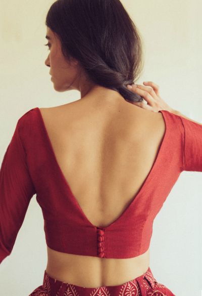 blouse design backside