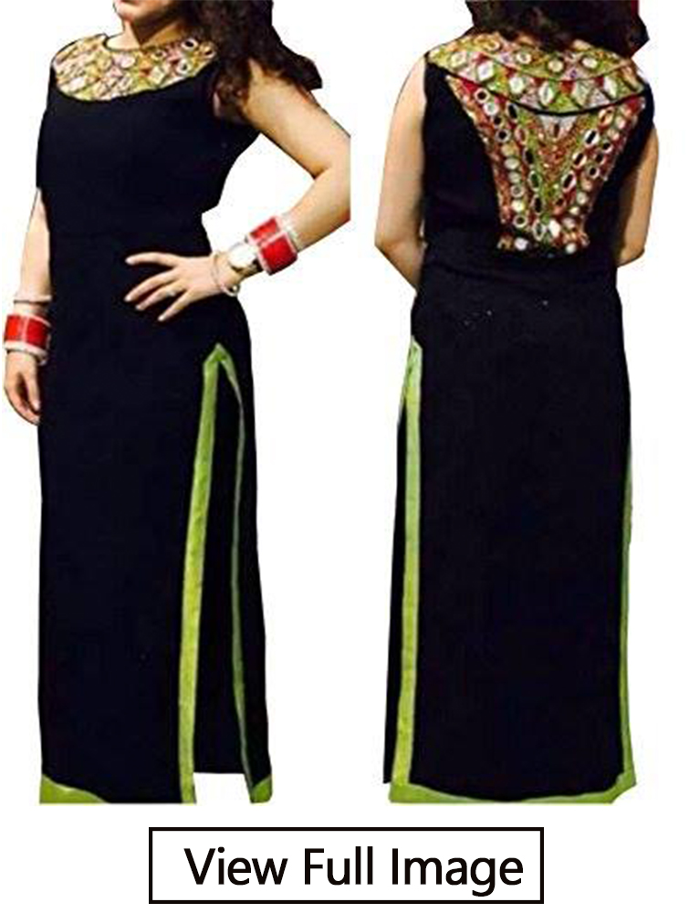 designer back neck kurti design 