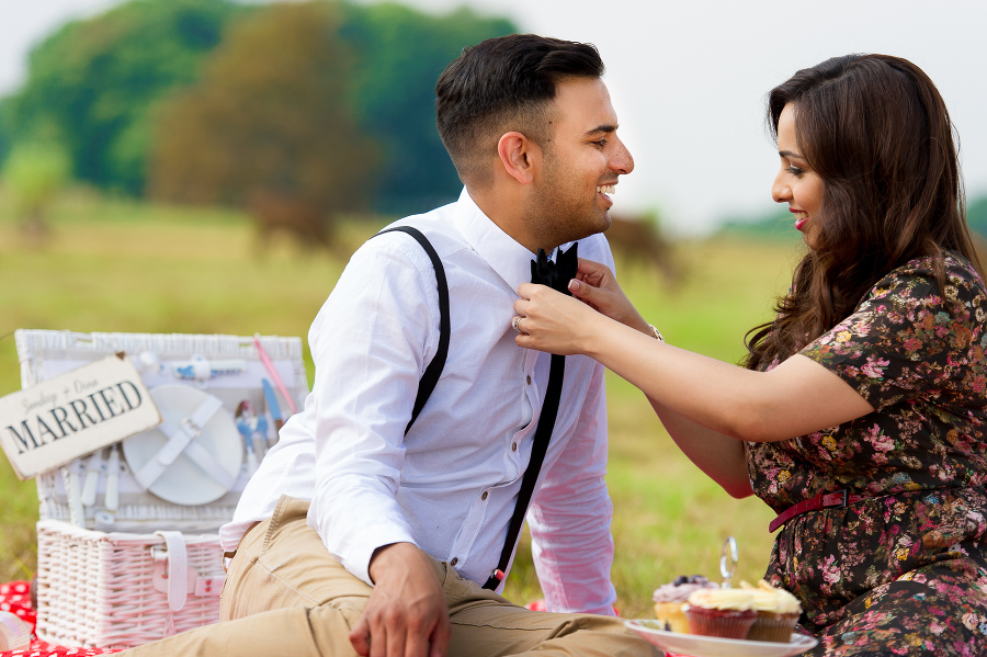 picnic theme pre wedding shoot