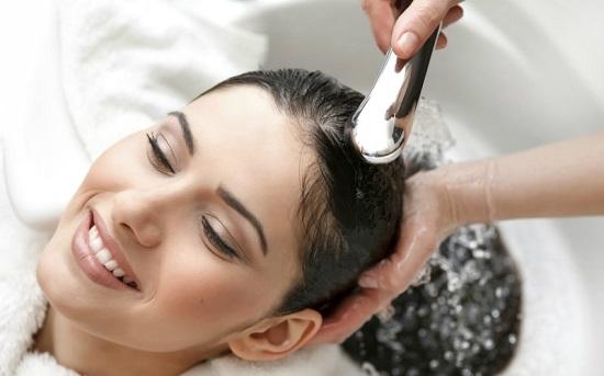 hair washing in home spa