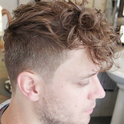 curly hairstyle for men