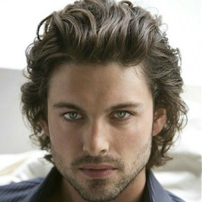 men's wavy hairstyle short hair