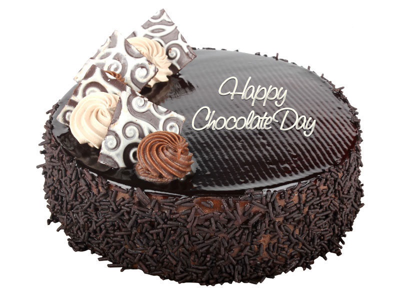 Happy Chocolate Day Cake Images