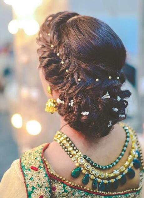 36 Best Hairstyles For Lehenga Must Try To Grace This Wedding Season Trends 2024 8433