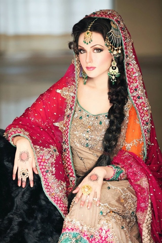 Top 30 most Beautiful Indian Wedding Bridal Hairstyles for ... (550 x 825 Pixel)