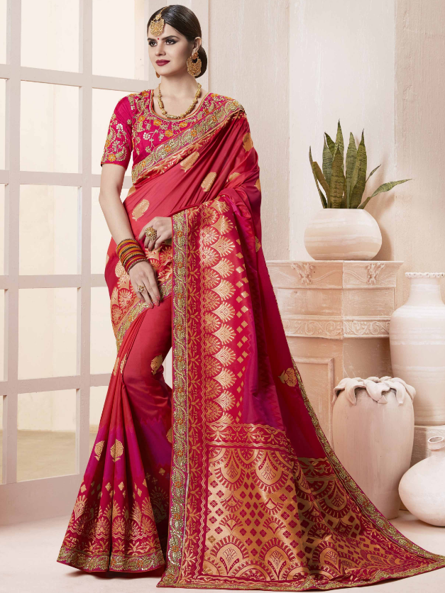 wedding reception sarees with price