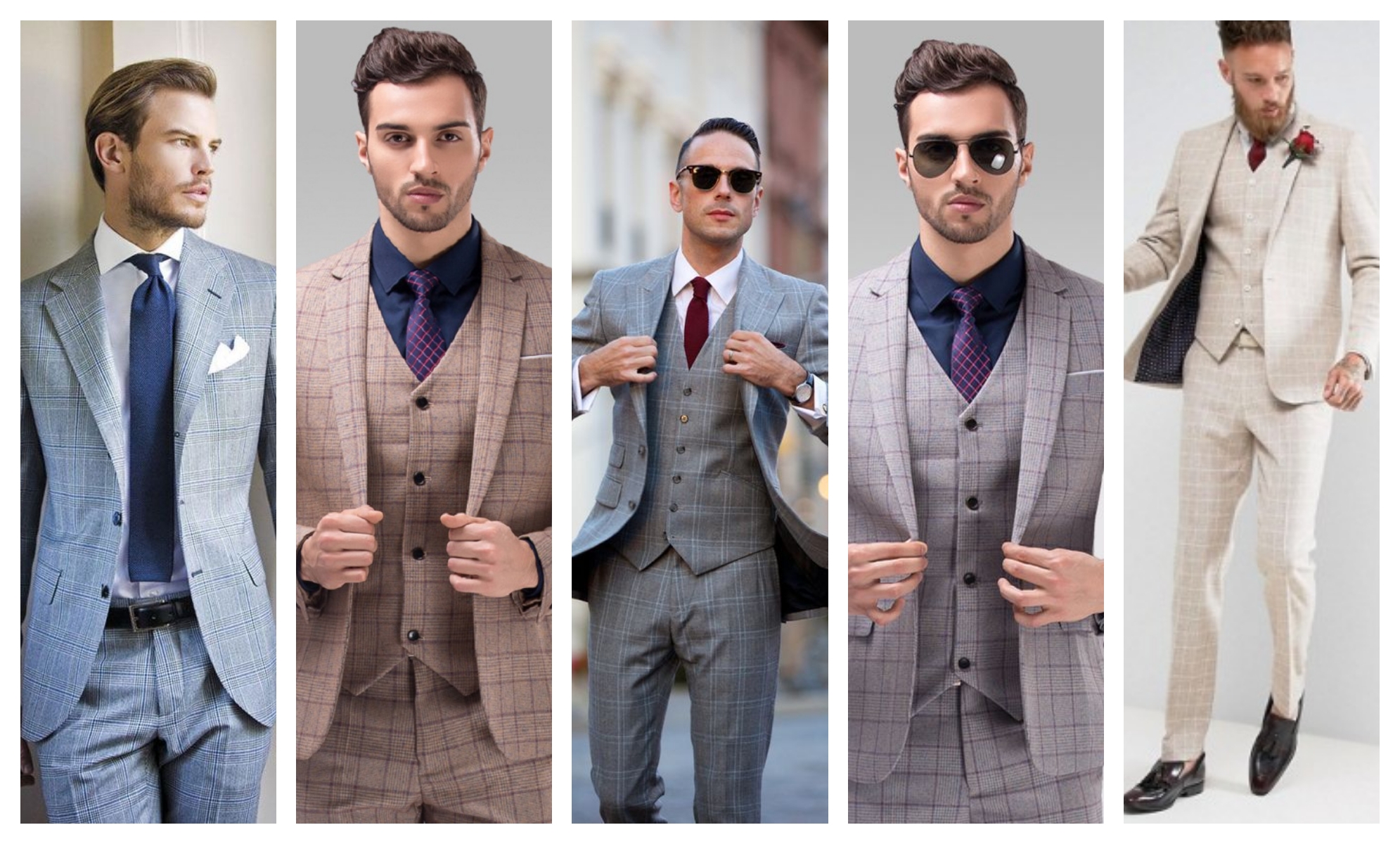 Windowpane Suits For Men
