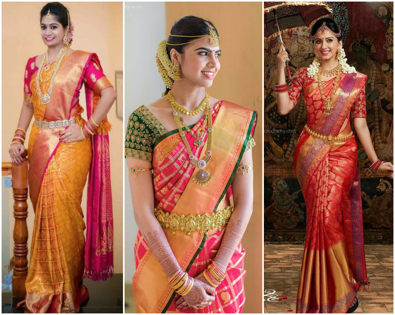Bridal kanchipuram silk Saree