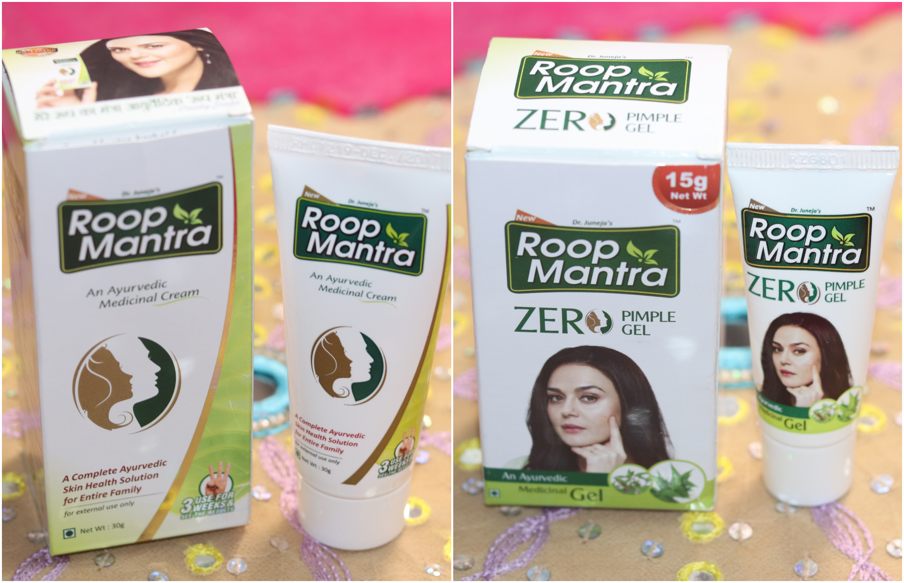 Roop Mantra Zero Pimple Oil - Medicinal Gel And Ayurvedic Medicinal Cream - Review