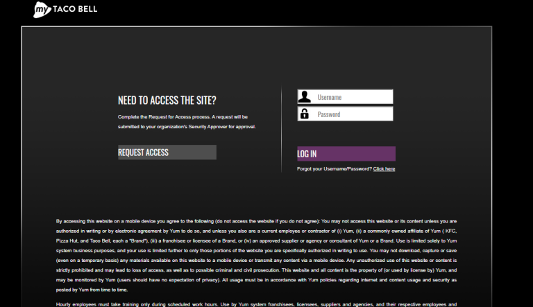MyTacoBell Yum Com Login Details And Process Updated 2023