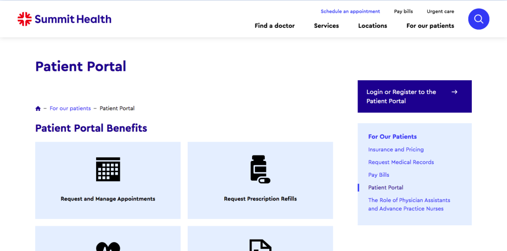 Summit Health Patient Portal Login Summithealth Com Updated