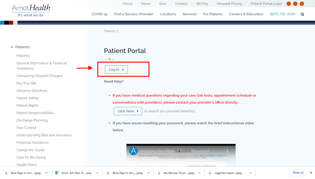 Arnot Ogden Patient Portal 