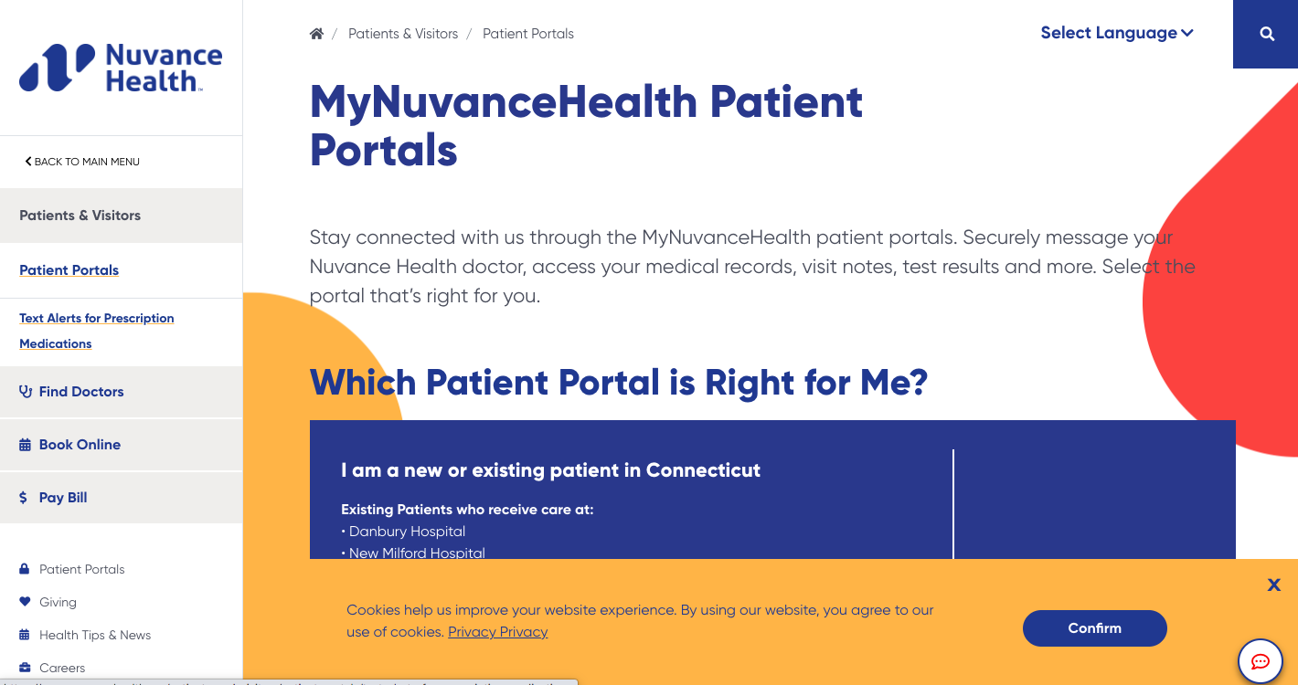 Nuvance Heath patient portal