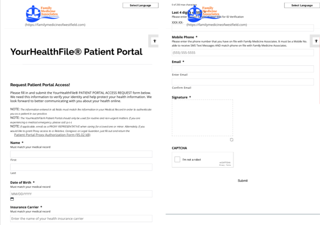 Yourhealthfile Patient Portal