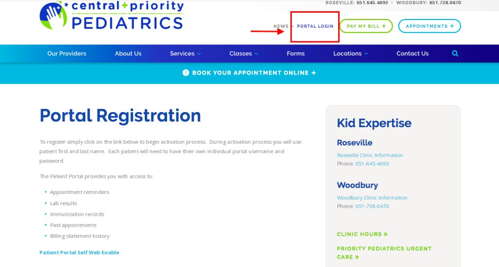 Central Pediatrics West Hartford Patient Portal
