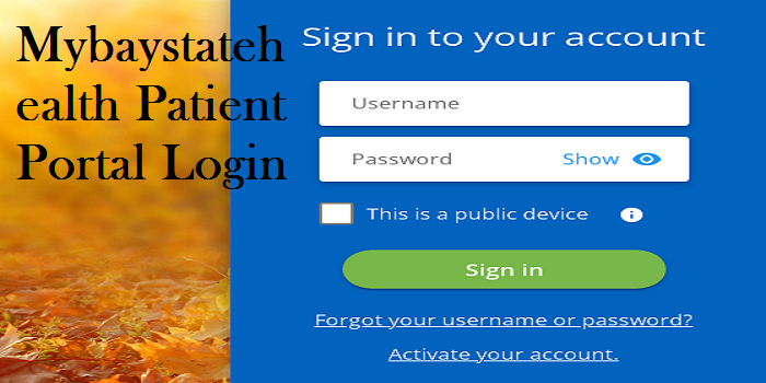 Mybaystatehealth Patient Portal Login Www baystatehealth 