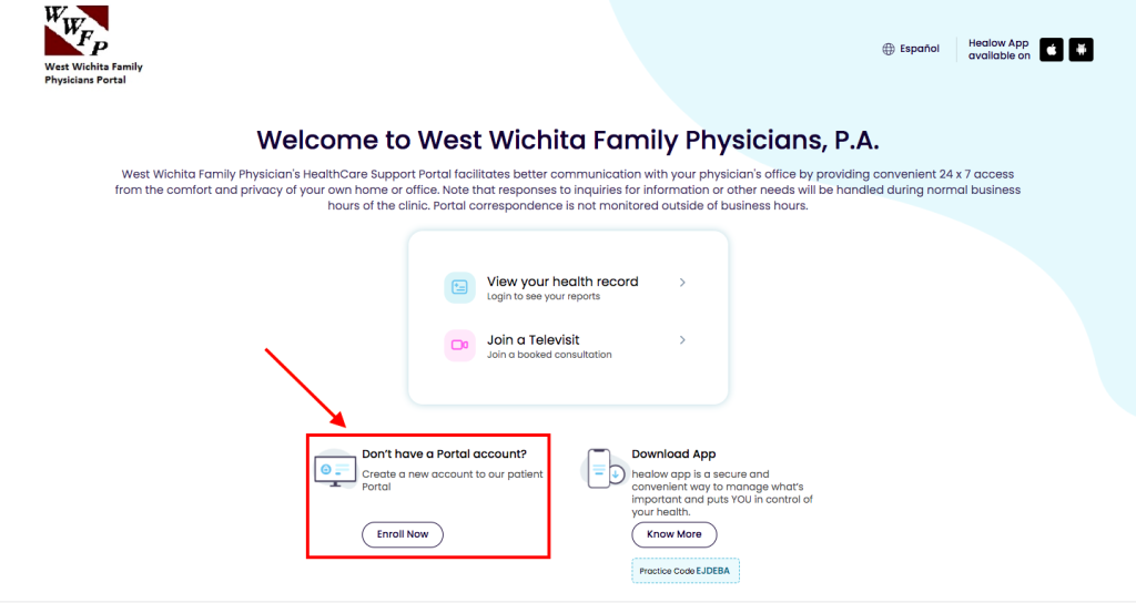 West Wichita Family Physicians Patient Portal