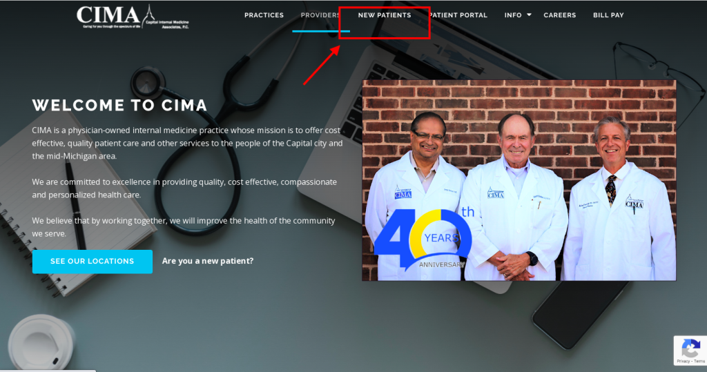 CIMA Patient Portal