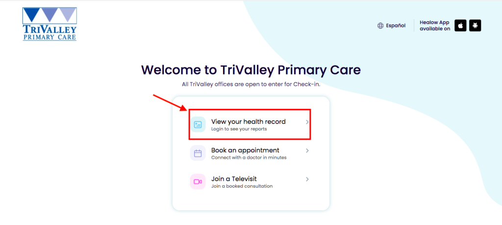 Trivalley Patient Portal