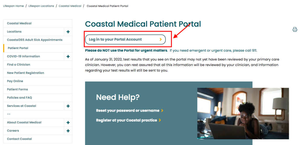 Coastal Medical Patient Portal